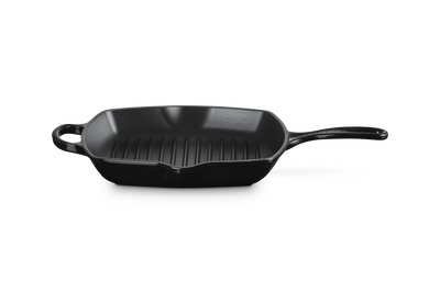 Le Creuset Cast Iron Signature Square Skillet Grill 26cm Onyx