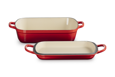 Le Creuset Cast Iron Signature Multifunction Roaster 33cm Cerise