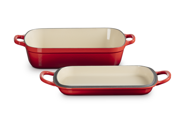 Le Creuset Cast Iron Signature Multifunction Roaster 33cm Cerise image number 1