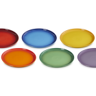 Stoneware Rainbow Set of 6 Coupe Side Plates image number 3