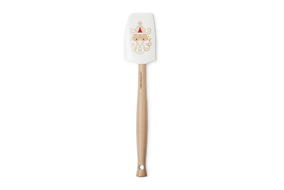 Le Creuset Silicone Craft Medium Spatula Santa Decal White