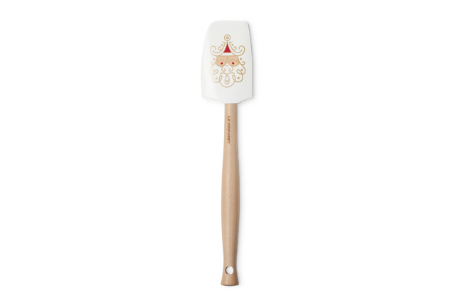 Le Creuset Silicone Craft Medium Spatula Santa Decal White image number 1