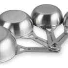 Le Creuset Stainless Steel Set of 4 Measuring Cups image number 4