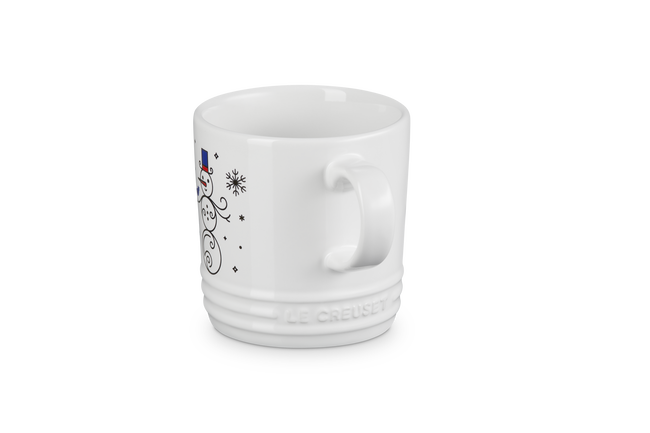Le Creuset Stoneware Noel London Mug Snowman 350ml White image number 5