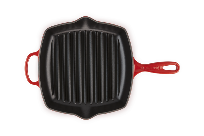 Le Creuset Cast Iron Signature Square Skillet Grill 26cm image number 4