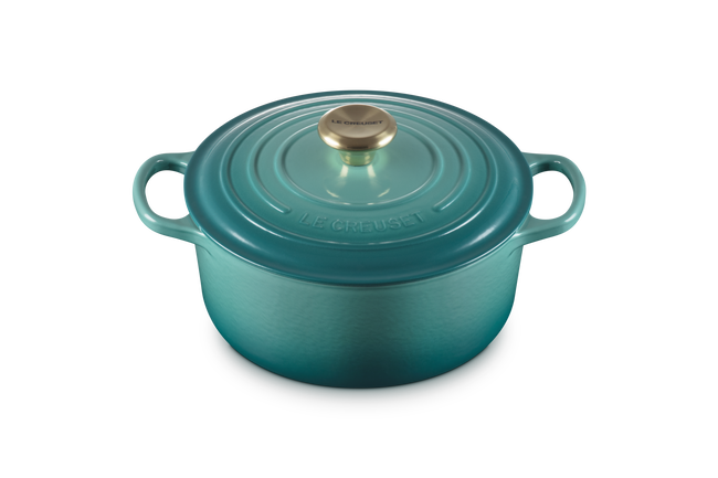 Le Creuset Cast Iron Signature Round Casserole 24cm RivieraRiviera image number 3