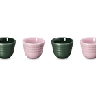 Le Creuset Serenity Stoneware Footless Egg Cups Set of 4 For&ecirc;t & Sugar PinkFor&ecirc;t & Sugar Pink image number 3