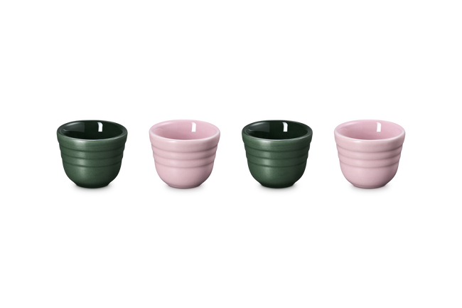 Le Creuset Serenity Stoneware Footless Egg Cups Set of 4 For&ecirc;t & Sugar PinkFor&ecirc;t & Sugar Pink image number 3