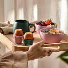 Le Creuset Serenity Stoneware Footless Egg Cups Set of 4 For&ecirc;t & Sugar PinkFor&ecirc;t & Sugar Pink image number 2