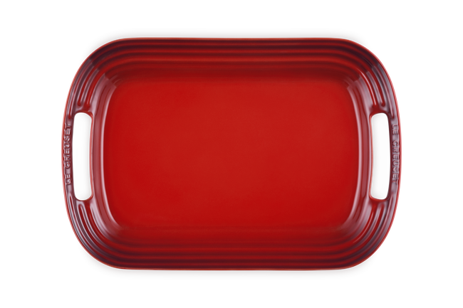 Stoneware BBQ PlatterCerise image number 4