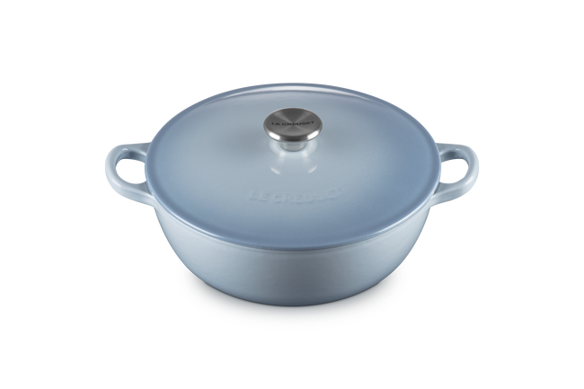 Le Creuset Cast Iron Classic Soup Pot 22cm Coastal BlueCoastal Blue image number 2