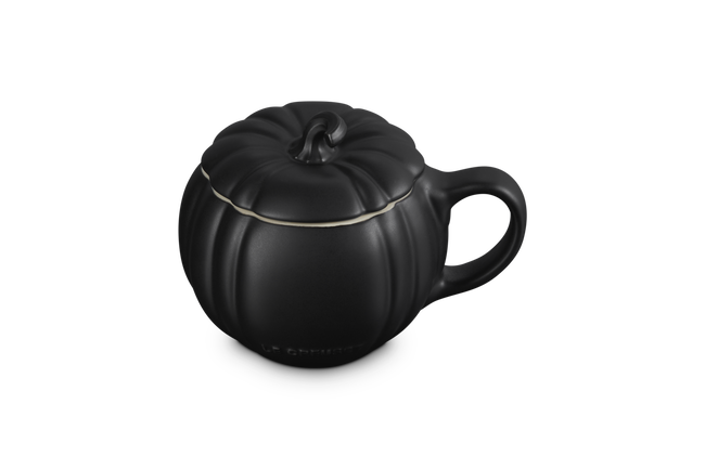 Le Creuset Stoneware Pumpkin Mug 400ml Matte BlackMatte Black image number 2