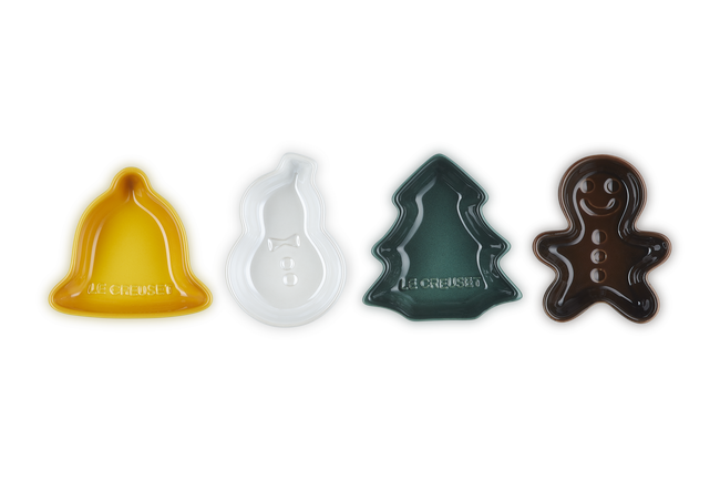 Stoneware Set of 4 Christmas Mini Dishes image number 1