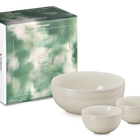 Le Creuset Serenity Stoneware Serving Bowls Set of 3 BriocheBrioche image number 1