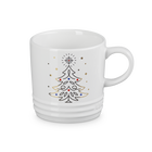 Le Creuset Stoneware Noel London Mug Christmas Tree 350ml White image number 1