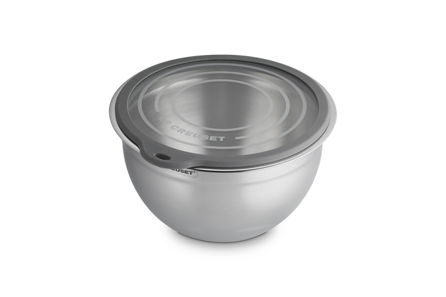 Le Creuset Stainless Steel Mixing Bowl with Glass Lid image number 3
