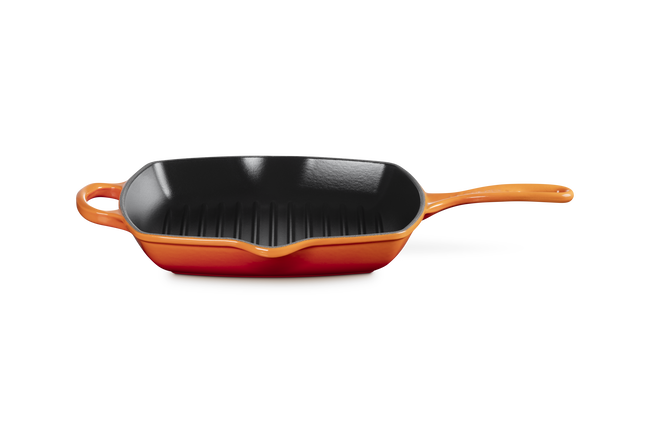 Le Creuset Cast Iron Signature Square Skillet Grill 26cm FlameFlame image number 1