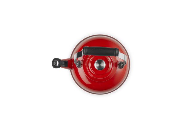 Le Creuset Whistling Teakettle with Stainless Steel Knob 1.6L CeriseCerise image number 4