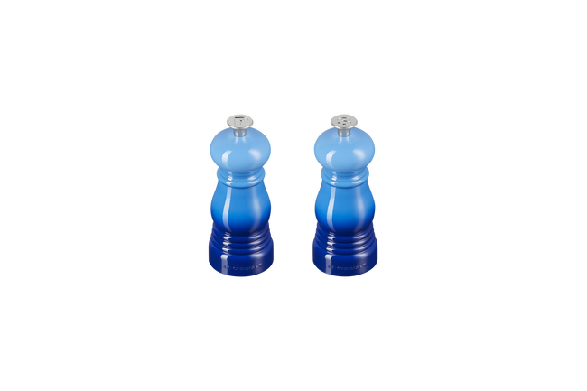 Le Creuset Mini Salt & Pepper Mill Set 11cm Azure BlueAzure Blue image number 6