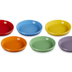 Stoneware Rainbow Set of 6 Coupe Pasta Bowls image number 3