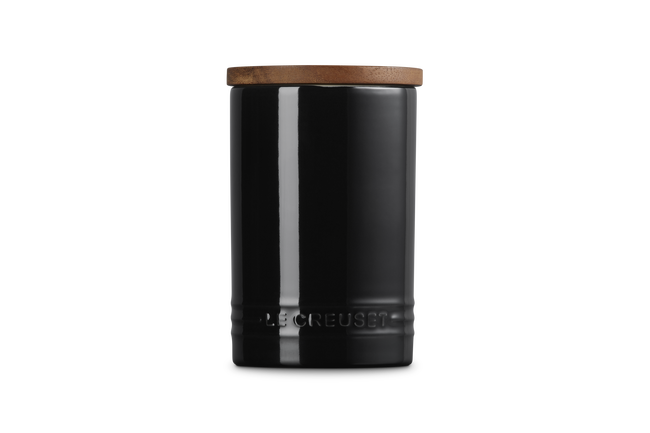 Le Creuset Signature Storage Jar with Wooden Lid 770ml OnyxOnyx image number 3