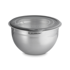 Le Creuset Stainless Steel Mixing Bowl with Glass Lid image number 2