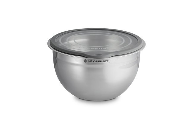 Le Creuset Stainless Steel Mixing Bowl with Glass Lid image number 2