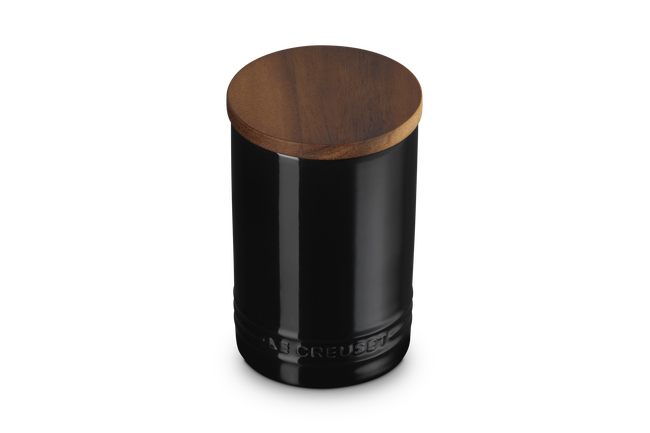 Le Creuset Signature Storage Jar with Wooden Lid 770ml OnyxOnyx image number 2