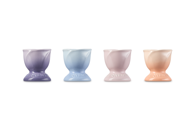 Stoneware La Collection Jardin Set of 4 Footed Egg Cups image number 3