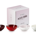 Stoneware Petits Fours Set of 4 Cereal Bowls image number 1