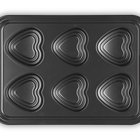 Le Creuset Metal Bakeware 6 Cup Tiered Heart Tray image number 2