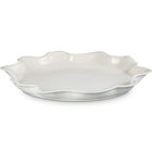 Stoneware Iris Serving PlatterMeringue image number 1