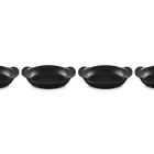 Le Creuset Cast Iron Gourmet Set of 4 Mini Oval Casserole Bakers 15cm Matte Black image number 2