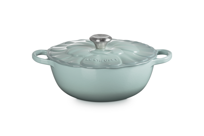 Le Creuset Cast Iron Signature Petal Soup Pot 26cm Sea SaltSea Salt image number 1