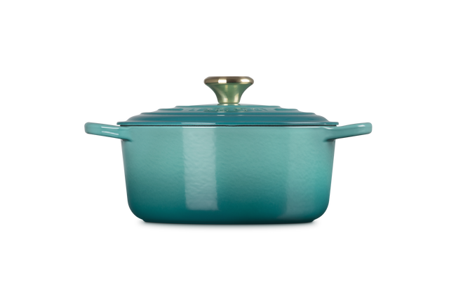 Le Creuset Cast Iron Signature Round Casserole 24cm RivieraRiviera image number 4