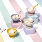 Stoneware Sorbet Set of 4 Ice Cream Bowls image number 3