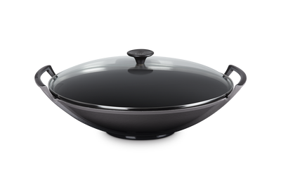 Le Creuset Cast Iron Classic Wok with Stainless Steel Lid