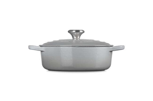 Le Creuset Cast Iron Signature Risotto Pot 24cm Mist GreyMist Grey image number 3
