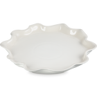 Stoneware Iris Serving PlatterMeringue image number 2