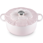 Le Creuset Cast Iron Signature Petal Round Casserole 26cm Shell PinkShell Pink image number 2