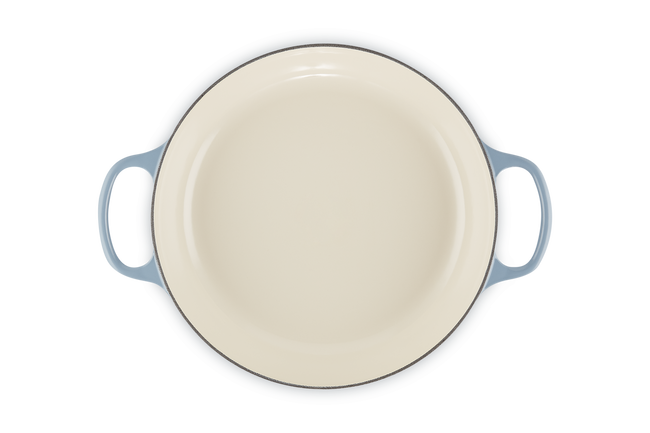 Le Creuset Cast Iron Signature Shallow Casserole 30cm ChambrayChambray image number 4