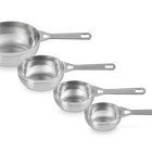Le Creuset Stainless Steel Set of 4 Measuring Cups image number 2