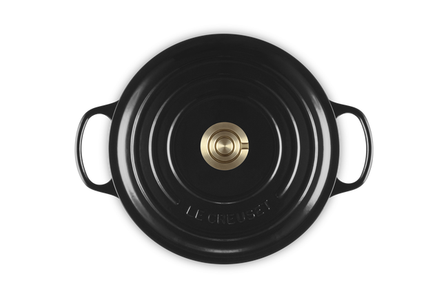Le Creuset Cast Iron Signature Round Casserole 26cm OnyxOnyx image number 5