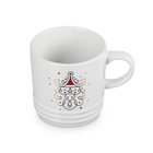 Le Creuset Stoneware Noel London Mug Santa 350ml White image number 2