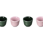 Le Creuset Serenity Stoneware Footless Egg Cups Set of 4 For&ecirc;t & Sugar PinkFor&ecirc;t & Sugar Pink image number 4