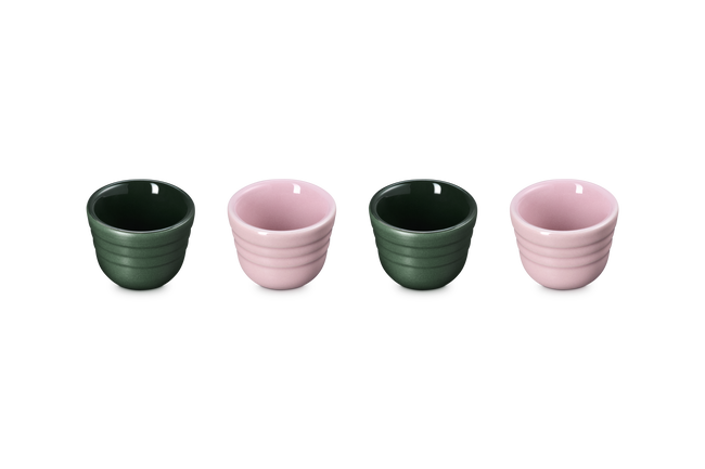 Le Creuset Serenity Stoneware Footless Egg Cups Set of 4 For&ecirc;t & Sugar PinkFor&ecirc;t & Sugar Pink image number 4