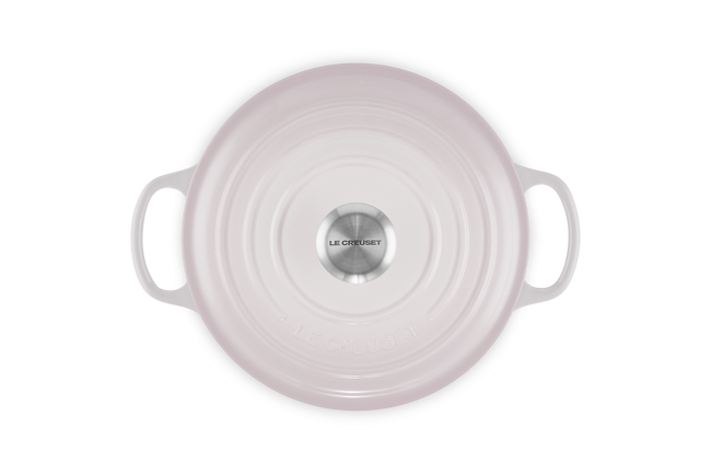 Le Creuset Cast Iron Signature Round Casserole 18cm Shell PinkShell Pink image number 4