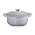 Le Creuset Cast Iron Signature Round Casserole 20cm Ch&acirc;teauCh&acirc;teau image number 1