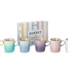 Le Creuset Stoneware Sorbet Set of 6 London Mugs 350ml image number 1
