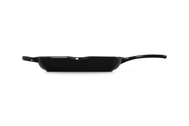 Le Creuset Cast Iron Signature Square Skillet Grill 26cm OnyxOnyx image number 3